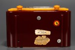 Stunning AMC 126 ’3-Ring’ Catalin Radio in Maroon + Yellow